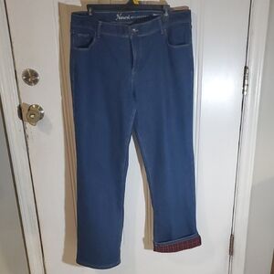 Natural Reflections Women Flannel Jeans